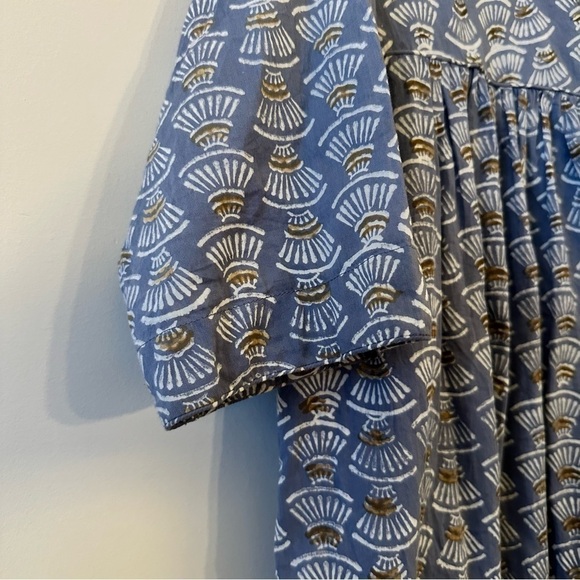 MIRTH-CAFTAN SeaShell Handmade Edition Textile Mini Dress (Size:Small) - Picture 13 of 16